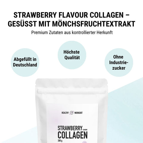 Bundle Strawberry Collagen & Collagen Pulver - gesüßt mit Mönchsfruchtextrakt