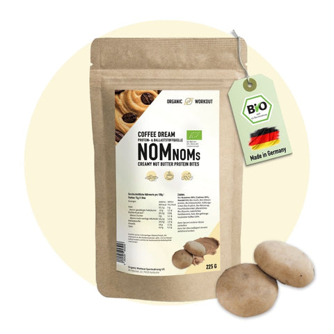 Coffee Dream NomNoms - Protein Bites – Bio, vegan mit Bio-Erythrit und Bio-Erbsenprotein