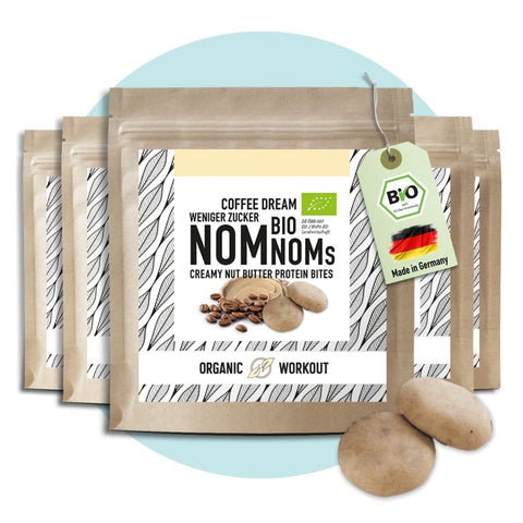 Coffee Dream NomNoms - Protein Bites – Bio, vegan mit Bio-Erythrit und Bio-Erbsenprotein