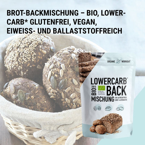 LOWER-CARB* BACKMISCHUNG – für Brötchen, Bagel & Brot-Alternative