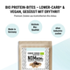 Cookie Dough NomNoms- Protein Bites – Chocolat Chip, bio, vegan mit Bio-Erythrit und Bio Erbsenprotein