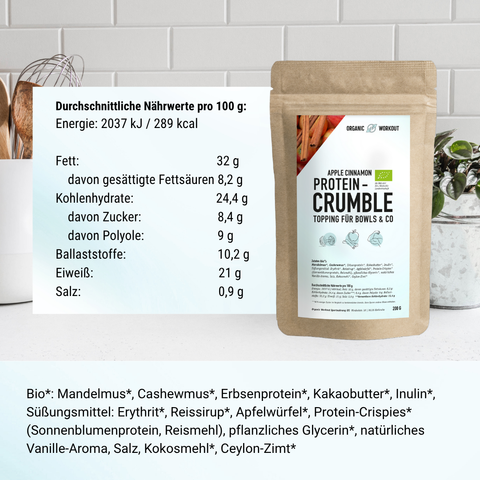Protein-Crumble Apple Cinnamon (200 g)