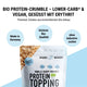 Crispy Vanilla Protein Crumble – bio, vegan mit Bio-Erythrit und Bio Erbsenprotein