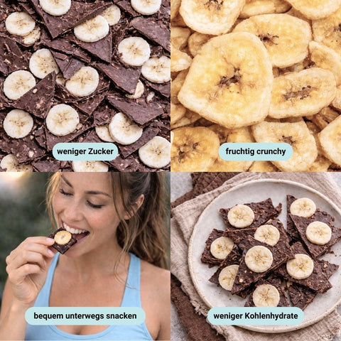 Chocolate & Fruits Crunch-Bundle: Strawberry & Banana (200 g)