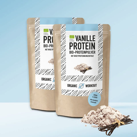 Bio Vanille-Proteinpulver aus Wheyproteinkonzentrat