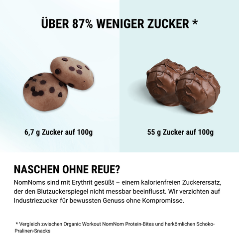 Crunchy Peanut Chocolate NomNoms (Protein-Bites) – bio, vegan mit Extra Protein
