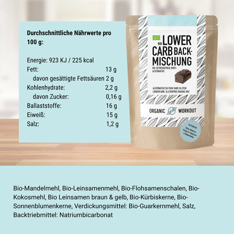 LOWER-CARB* BACKMISCHUNG – für Brötchen, Bagel & Brot-Alternative