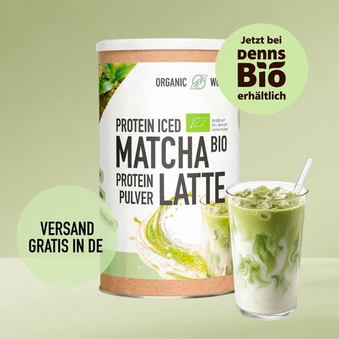 Bio Iced Matcha Latte Protein Pulver - 300 g