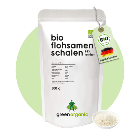 Bio Premium Flohsamenschalen 99% – 500 g