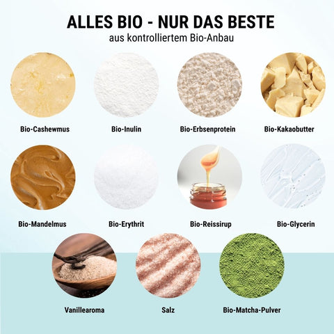 Matcha NomNoms - Protein Bites – Bio, vegan mit Bio-Erythrit und Bio-Erbsenprotein