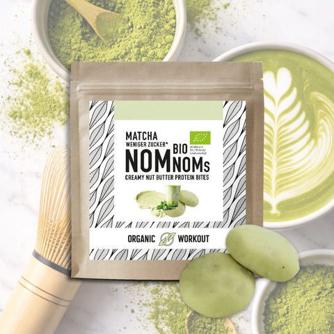 Matcha NomNoms - Protein Bites – Bio, vegan mit Bio-Erythrit und Bio-Erbsenprotein