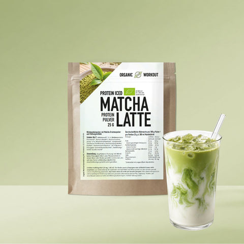 Bio Iced Matcha Latte Protein Pulver - 300 g