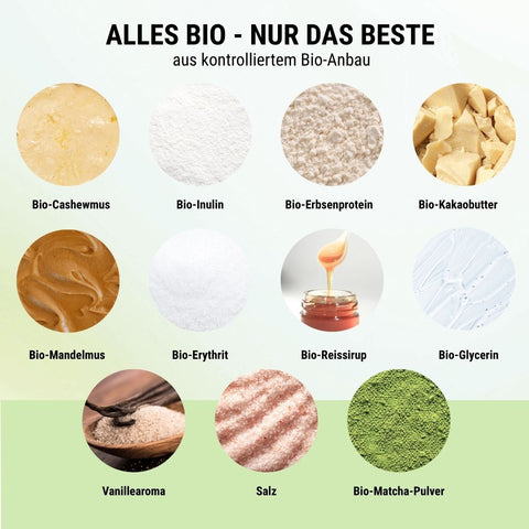 Matcha NomNoms - Protein Bites – Bio, vegan mit Bio-Erythrit und Bio-Erbsenprotein