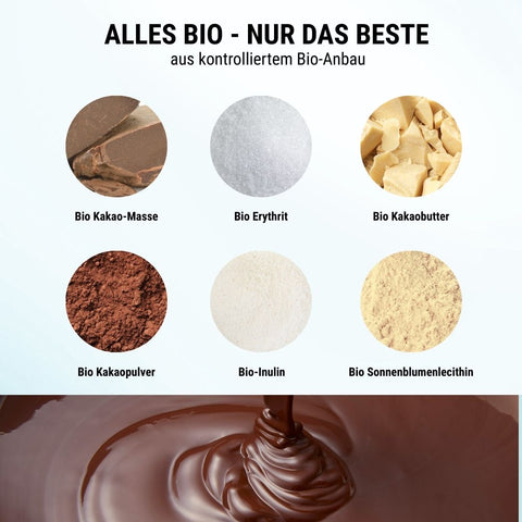 Bio Schokodrops – lower-carb* & vegan, gesüsst mit Erythrit