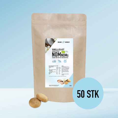 Vanilla Blast NomNoms (Protein-Bites) – bio, vegan mit Bio-Erythrit und Bio Erbsenprotein