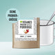 Bio Protein Porridge-Tasse Apfel-Zimt mit Protein-Crispies vegan