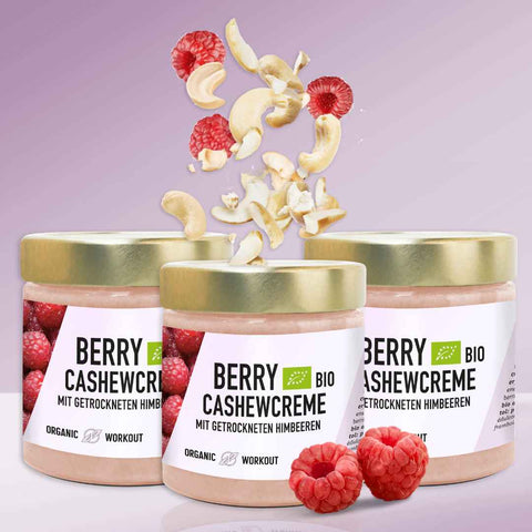 Limitierte Edition Bio Cashew-Himbeer-Creme