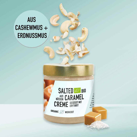 Salted Caramel Bio Nusscreme aus Cashew-Nüssen – vegan