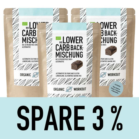 LOWER-CARB* BACKMISCHUNG – für Brötchen, Bagel & Brot-Alternative