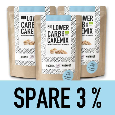 Bio Lower-Carb* Vanille PanCake-Mix für Kuchen, Muffins & Pancakes