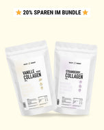 Kennenlern Bundle Vanille & Strawberry Flavour Collagen Pulver gesüßt mit Mönchsfruchtextrakt