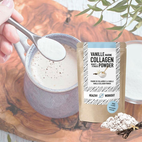 Vanille-Collagen leicht gesüßt mit Erythrit - pur, für deinen Kaffee oder Desserts